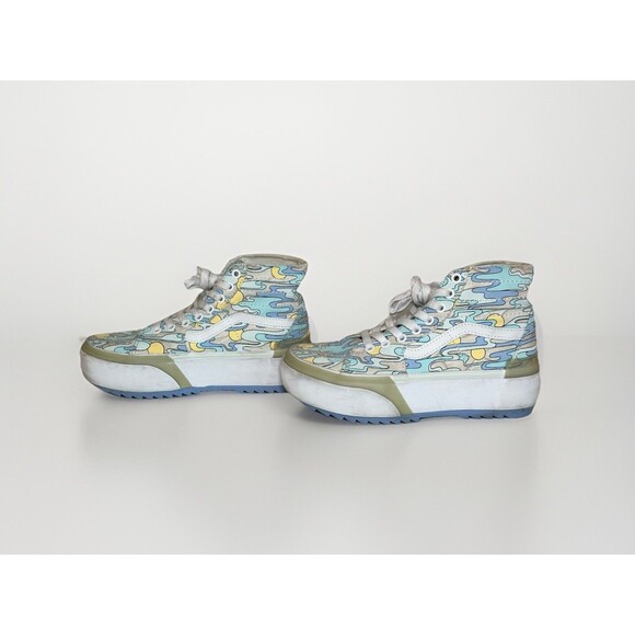 VANS Sk8-Hi Tapered Stacked High UV Ink Sunwaves Chunky Platform Shoes Women 6.5 - Picture 2 of 14